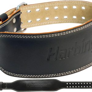 harbinger 4 inch padded leather belt 1