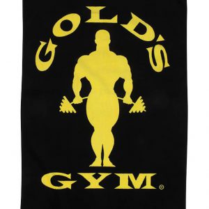 golds gym towel black gold 1